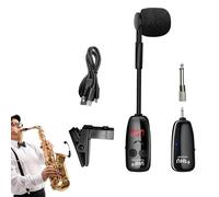 Trumpet Microphone,LED Digital Screen Speaker Tool,Up to 160ft Range Clip On Violin Microphone Wireless | for Guitar Accordion Flute Trumpet Acoustic Bass Instrument