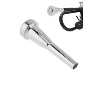 Trumpet Mouthpiece, 1C/1.5C/3C/5C/7C Silver Color Pure Full Copper Silver Plating Trumpet Mouthpiece for Beginners and Professional Players(1.5C)