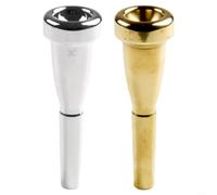 Trumpet Mouthpiece 3C and 7C Sizes Gold Finish Alloy Construction for Student Practice Exact Pitch Production School Band Musicians Compact Design(Silver 5C)