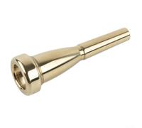 Trumpet Mouthpiece 3C and 7C Sizes Silver Gold Finish for Student Practice Advanced Performance Metal Construction Easy Playability Band for orchestra Gear 3.35 Inch(Gold 5C)