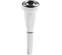 Trumpet Mouthpiece 3C and 7C Sizes Silver Gold Finish for Student Practice Advanced Performance Metal Construction Easy Playability Band for orchestra Gear 3.35 Inch(Silver 3C)