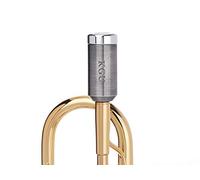 TRUMPET MOUTHPIECE BOOSTER KGUBrass. CUSTOM MADE Heavy TRUMPET BOOSTER KGU Brushed Silver Plated Color