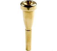 Trumpet Mouthpiece for Bach 3C 5C 7C Sizes, Professional Brass Instrument Mouthpieces Compatible with Most Trumpets, Gold and Silver Pl(Gold 3C)