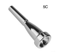 Trumpet Mouthpiece for Beginners and Intermediate Players, 3C 5C 7C 1.5C 1C Sizes, Copper Alloy with Gold Plating, Compatible with(5C)