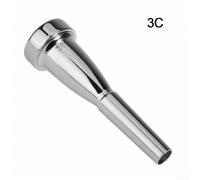 Trumpet Mouthpiece for Beginners and Intermediate Players, 3C 5C 7C 1.5C 1C Sizes, Copper Alloy with Gold Plating, Compatible with(3C)