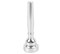 Trumpet Mouthpiece, Silver Plated Brass Replacement Part, Elegant Smooth Design Ergonomic Shape for Professional and Beginner Players (7C)