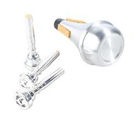 Trumpet Mouthpiece, Trumpet Mouthpiece Set, Lightweight Stable Trumpet Mute Mouthpiece Versatile 3C 5C 7C Silver Plating