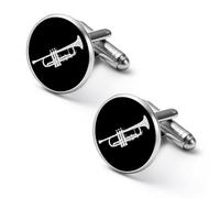 Trumpet Music Notes Men Cufflinks Shirt Cuff Links Business Tuxedo Studs Wedding