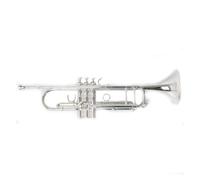 Trumpet Musical Instrument Silver Plated Trumpete With Two Nozzles Trumpet Musical Instrument