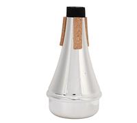 Trumpet Mute ABS Trumpet Practice Muffler Noise Reduction Silencer Dampener with Good Air Tightness for Beginners (Silver)