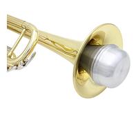 Trumpet Mute, Aluminum Alloy Silver Pocket Trumpet Practice Mute for Jazz Beginners Students