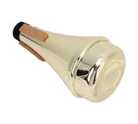 Trumpet Mute, Noise Reduction Dampener for Quiet Trumpet Practice, with Improved Intonation and Easy Blow, for Kids, Beginners, and Enthusiasts (Gold)