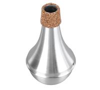 Trumpet Mute Silencer, Aluminum Alloy Trumpet Practice Mute with Cork Edge Protection, Lightweight Volume Reducing Accessory for Quiet Rehearsal and Home Use