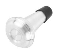Trumpet Mute Silencer Aluminum Alloy Trumpet Straight Mute Lightweight Trumpet Muffler for School Bands Silver