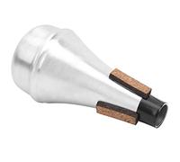 Trumpet Mute Straight Beginner Practice Aluminum Alloy M25 Silver for Music Lovers