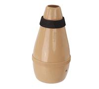 Trumpet Mute with Lightweight ABS Silencer, Great Sound Quality for Beginners Students, Fully Enclosed, Adjustable Distance, Small Size & Light Weight, Impact & Scratch, (Wood Color)