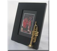 TRUMPET Picture Frame Miles Davis, Louis Amstrong