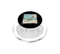 Trumpet Player Jazz Musician Holiday Winter Snow Retro PopSockets PopGrip for MagSafe