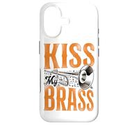 Trumpet Player Pun Vintage Kiss My Brass Case for iPhone 17