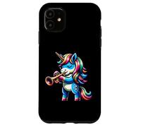 Trumpet Playing Unicorn Fantasy Magic Music Case for iPhone 11