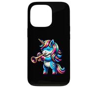 Trumpet Playing Unicorn Fantasy Magic Music Case for iPhone 13 Pro