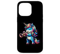 Trumpet Playing Unicorn Fantasy Magic Music Case for iPhone 14 Pro Max