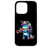 Trumpet Playing Unicorn Fantasy Magic Music Case for iPhone 15 Pro Max