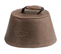 Trumpet Plunger magnetic mute with handle, lightweight leather plunger mute for jazz and classical trumpeters MG Leather Work (Brown)