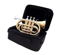 Trumpet Portable B Flat Trumpet Pocket Brass Instrument