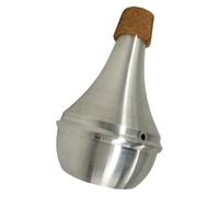 Trumpet Practice Mute Aluminum Alloy Cork Silent Mute Silver