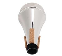 Trumpet Practice Silencer, ABS Material Good Air Tightness Noise Reduction Trumpet Mute High Elasticity for Wind Instrument (Silver)