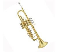 Trumpet Professional B Flat Trumpet Instrument Beginner Performance Level Adult Lacquer Gold