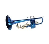 Trumpet, Professional Performance Trumpet Excellent Sound Quality Bb Standard Trumpet Blue Color Copper Gold Keys Beginner Trumpet With Comfortable Mouthpiece for Performance