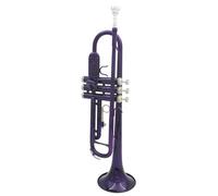 Trumpet Purple Trumpet Brass Standard Bb Trumpet Set For Beginner With Hard Case Gloves
