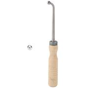 Trumpet Repair Tools, Professional Instrument Maintenance Kit with Solid Wood Handle and 1 Sheet Metal Ball for French Horn, Mini Horn and Brass Wind Instruments