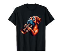Trumpet Rodesian Ridgeback Musical Canine Fun T-Shirt