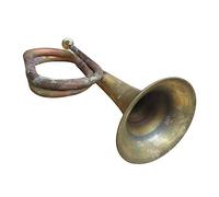 Trumpet Scout Bugle Classic Style with Mouthpiece Solid Copper and Brass Bugle Blowing Bugle for School Beginner Band Adults Children