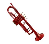 Trumpet Set for Bb Small Trumpet Matte Red Key Professional Music Instruments With Case Delicate And Durable Beginner Trumpet