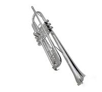 Trumpet Set for Bb Tune Trumpet Brass Silver Plated Surface Musical Instrument Trumpet With Case Accessories