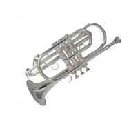 Trumpet Set for Cornet Bb Flat Cornet Trumpet Instrument Silver Plated Carry Case Musical Instrument Professional