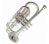 Trumpet Set for Cornet Musical Instrument B Flat Silver Plated Trumpet Musical Instrument Beginner Adult Portable Standard