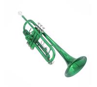 Trumpet Set for Green Trumpet Bb Flat Professional Brass Musical Instrument Exquisite Durable Trompete Gloves Strap Case Accessories