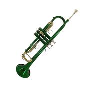 Trumpet Set for Green Trumpet Colorful Gold Key Brass Trumpet B Flat Trumpet Gloves Piston Brush Professionals