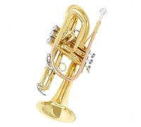Trumpet Set for Marching Mellophone Cornet BB Key 3 Tone Pocket Mini Trumpet Professional Musical Instrument For Beginners