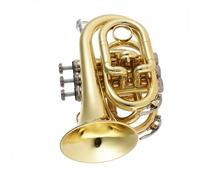 Trumpet Set for Mini Pocket Trumpet Bb Flat Brass Wind Instrument Gloves Professional Standard Trumpet With Beautiful Sound