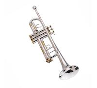 Trumpet Set for Prefessional Bb Trumpet Brass Material Silver Plated Surface Wind Instrument Carry Bag Gloves