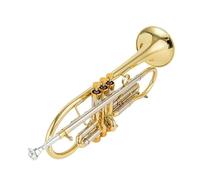 Trumpet Set for Professional Trumpet Bb Tune Brass Gold Plated Surface Professional Music Instruments With Case(Gold)