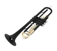 Trumpet Set for Trumpet B Flat Brass Beginner Adult Wind Instrument Trumpet Professional Portable Full Tone(Black)