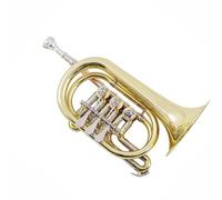 Trumpet Set for Trumpet Flat Key Cornet Bb Flat Brass Three-key Rotary Valve Professional Beginner Tone Trumpet