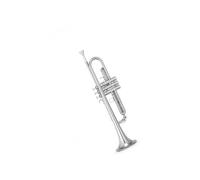 Trumpet Set Silver brass brass trumpet in the key of B flat for junior primary school entrance examination professional playing in the key of Bb